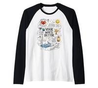 La Mejor inspiración de fe Cristiana de tu Camino Camiseta Manga Raglan