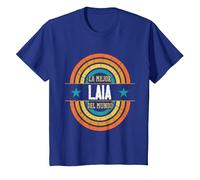 La Mejor Laia del Mundo - Divertido Nombre Laia Camiseta, Niños, Azul Real, 6 años