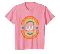 La Mejor Laia del Mundo - Divertido Nombre Laia Camiseta, Niños, Rosado, 6 años