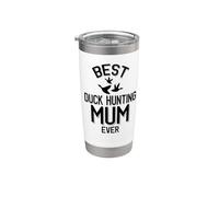 La mejor mamá cazadora de patos Vaso térmico de acero inoxidable de doble pared