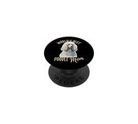 La Mejor mamá de caniche del Mundo, White Standard Poodle Momma PopSockets PopGrip Adhesivo