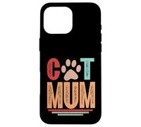 La mejor mamá de gato del mundo de la historia clásica retro Cat Mum Carcasa para iPhone 16 Pro Max