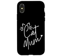 La Mejor mamá de Gato del Mundo Feline Cute Ears & Bigotes Carcasa para iPhone X/XS
