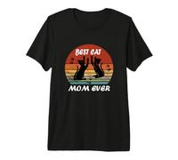 La Mejor mamá de Gatos de Todos los Tiempos, Divertida mamá Gata del Día de la Madre Camiseta Premium