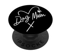La Mejor mamá de Perro del Mundo, un corazón Lleno de Amor por los Perros PopSockets PopGrip Adhesivo