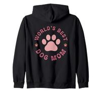 La mejor mamá de perros del mundo, Paw Lovers, Pink Delight Sudadera con Capucha