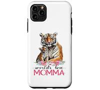 La mejor mamá del mundo 2025 Pretty Floral Tiger & Cub Carcasa para iPhone 11 Pro Max