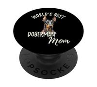 La Mejor mamá Doberman del Mundo Cool Doberman Pinscher Mama PopSockets PopGrip Adhesivo