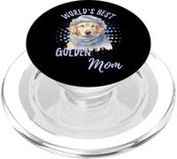 La Mejor mamá Dorada del Mundo Funny Golden Retriever Mama PopSockets PopGrip para MagSafe