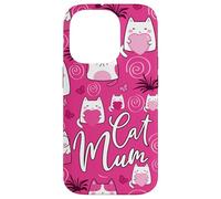 La Mejor mamá Felina de la Historia, Linda, Rosa, Kawaii, la mamá más Genial para Gatos Carcasa para iPhone 14 Pro