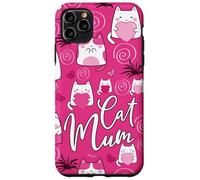 La Mejor mamá Felina de la Historia, Linda, Rosa, Kawaii, la mamá más Genial para Gatos Carcasa para iPhone 11 Pro MAX