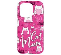 La Mejor mamá Felina de la Historia, Linda, Rosa, Kawaii, la mamá más Genial para Gatos Carcasa para iPhone 15 Pro