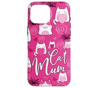 La Mejor mamá Felina de la Historia, Linda, Rosa, Kawaii, la mamá más Genial para Gatos Carcasa para iPhone 16 Pro MAX