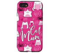 La Mejor mamá Felina de la Historia, Linda, Rosa, Kawaii, la mamá más Genial para Gatos Carcasa para iPhone SE (2020) / 7/8
