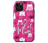 La Mejor mamá Felina de la Historia, Linda, Rosa, Kawaii, la mamá más Genial para Gatos Carcasa para iPhone 11 Pro