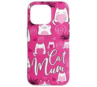 La Mejor mamá Felina de la Historia, Linda, Rosa, Kawaii, la mamá más Genial para Gatos Carcasa para iPhone 16 Pro