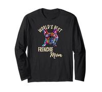 La Mejor mamá Francesa del Mundo Funny Pop Art Bulldog Francés Mamá Manga Larga
