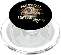 La Mejor mamá Labrador del Mundo Adorable mamá Labrador Amarilla PopSockets PopGrip para MagSafe