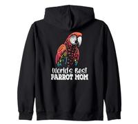 La mejor mamá loro del mundo Ara Macao Guacamayo escarlata Dueño de mascota Sudadera con Capucha