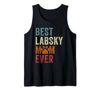 La mejor mamá retro de Labsky de la historia Día de la Madre de Labsky Mama Camiseta sin Mangas
