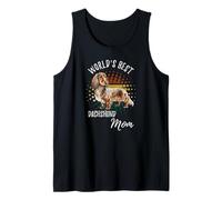 La Mejor mamá Salchicha del Mundo Funny Weiner Dog Doxie Mama Camiseta sin Mangas