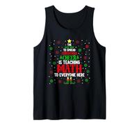 La mejor manera de difundir la alegría navideña es enseñar matemáticas a E Camiseta sin Mangas