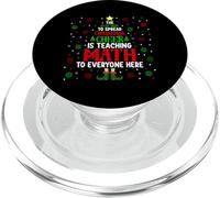 La mejor manera de difundir la alegría navideña es enseñar matemáticas a E PopSockets PopGrip para MagSafe