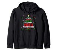 La mejor manera de difundir la alegría navideña es enseñar matemáticas a E Sudadera con Capucha