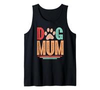 La mejor momia de perro del mundo clásica retro mamá de perro Camiseta sin Mangas
