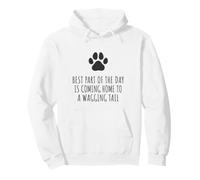 La Mejor Parte del día es Volver a casa con una Cola Que se Mueve Sudadera con Capucha