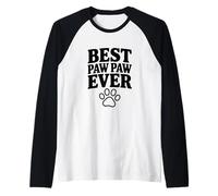 La Mejor Pata de la Historia Divertida para el Abuelo Pawpaw Camiseta Manga Raglan