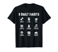 La Mejor Rutina de Lista de hábitos Diarios de 9 para una Mente y un Cuerpo saludables Camiseta