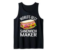 La mejor sandwichera del mundo para amantes de los sándwiches divertidos Camiseta sin Mangas