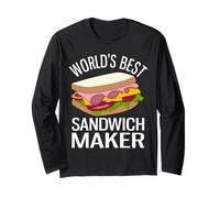 La mejor sandwichera del mundo para amantes de los sándwiches divertidos Manga Larga