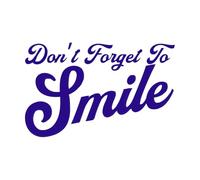 La mejor sonrisa, me alegra ver tu sonrisa, tipografía, mantén la sonrisa. Calcomanías de letras 57.6x91.4cm No se cae Azul oscuro