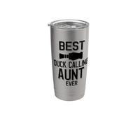 La mejor tía que llama pato Vaso térmico de acero inoxidable de doble pared
