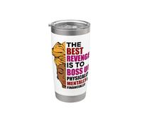 La mejor venganza es jefar físicamente financieramente mentalmente Vaso térmico de acero inoxidable de doble pared