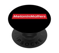 La melanina Importa Mes de la Historia Afroamericana Concientización sobre el Orgullo Melanina PopSockets PopGrip Adhesivo