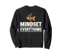La mentalidad de Pescado es Todo lo Motivacional Diciendo Mujeres, Hombres, niños Sudadera