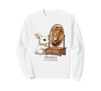 La mentalidad es Todo Conejo León Motivación Sudadera