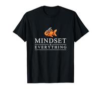 La mentalidad es Todo inspiradora Motivacional Lindo pez Dorado Camiseta