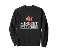 La mentalidad es Todo inspiradora Motivacional Lindo pez Dorado Sudadera