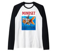 La mentalidad es todo motivacional inspirador Camiseta Manga Raglan