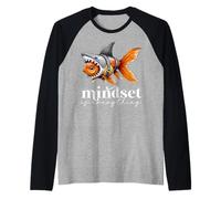 La mentalidad es todo motivacional inspirador Camiseta Manga Raglan