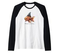 La mentalidad es Todo pez Dorado de tiburón Motivacional Camiseta Manga Raglan