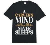 La Mente de un tallador Nunca Duerme Mientras Talla Comfort Colors Adult Heavyweight T-Shirt