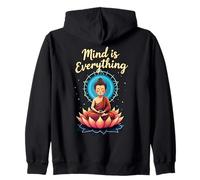 La Mente lo es Todo Buda Meditación Lotus Sudadera con Capucha