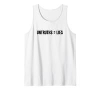La mentira es igual a las mentiras No es nuevo Normal No correcto Gaslighting Camiseta sin Mangas