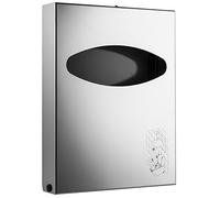 La mer plast - Dispensador para Papel higiénico Mini Acero Inoxidable Inoxidable Lucido