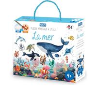 La mer. Puzzle magique à l'eau: 54 pièces, avec un pinceau et un livre (Sassi junior)